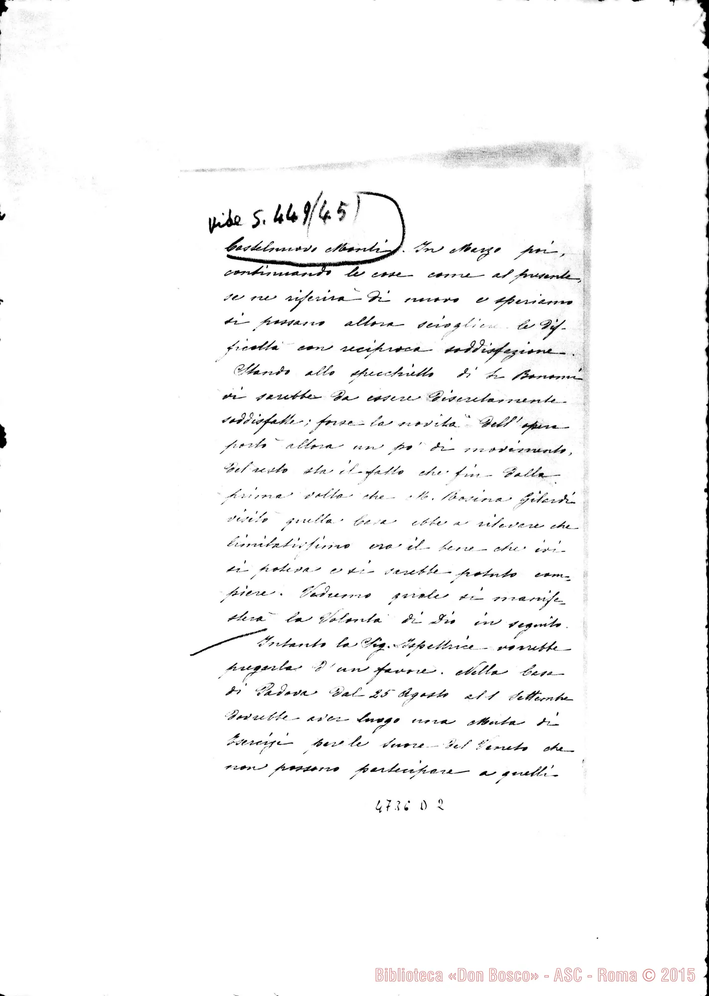 Fotogramma D 2 — Castelnuovomonti: Margherita Berto, suora-Don Gusmano. Milano, 21-07-1920
