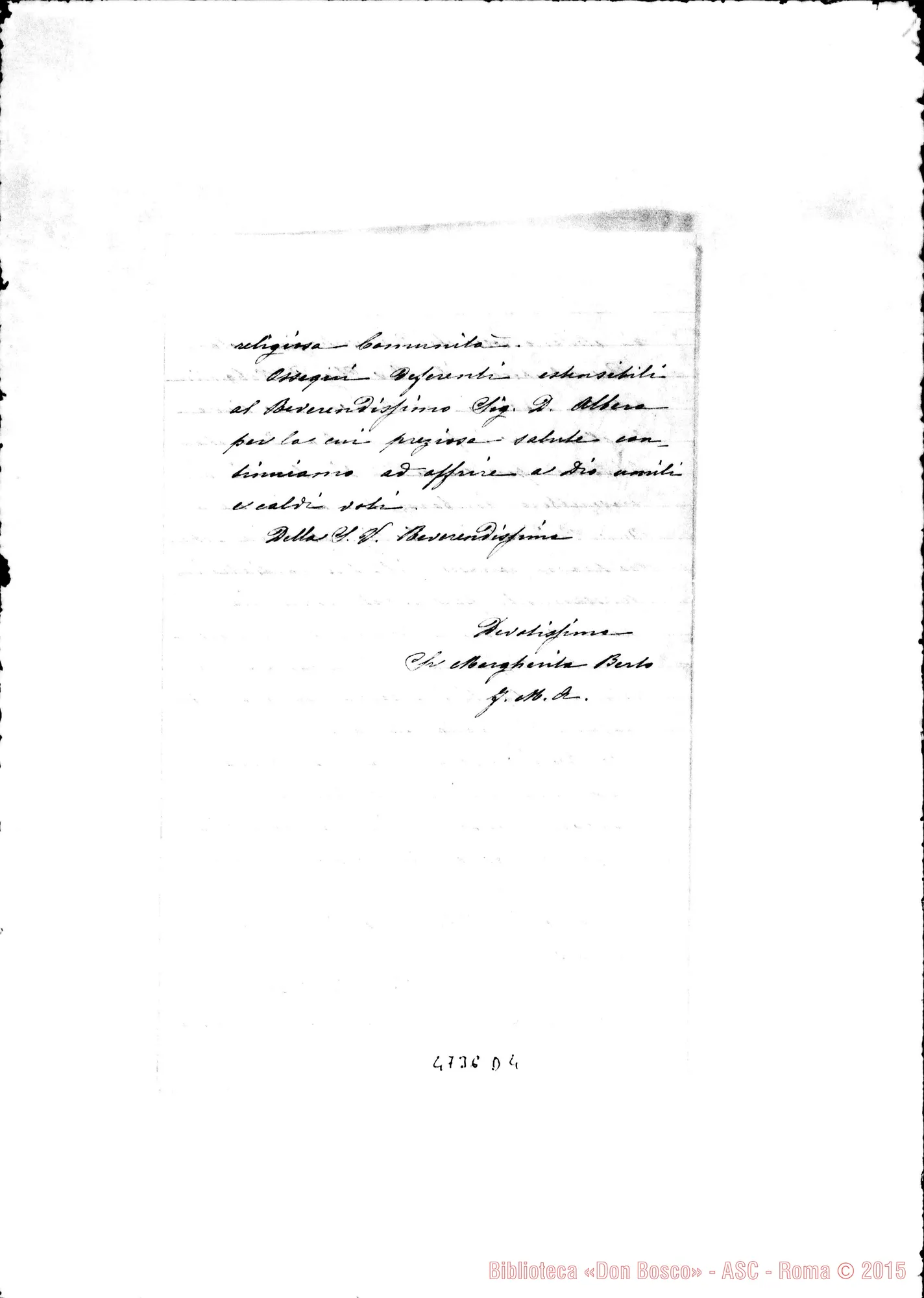 Fotogramma D 4 — Castelnuovomonti: Margherita Berto, suora-Don Gusmano. Milano, 21-07-1920