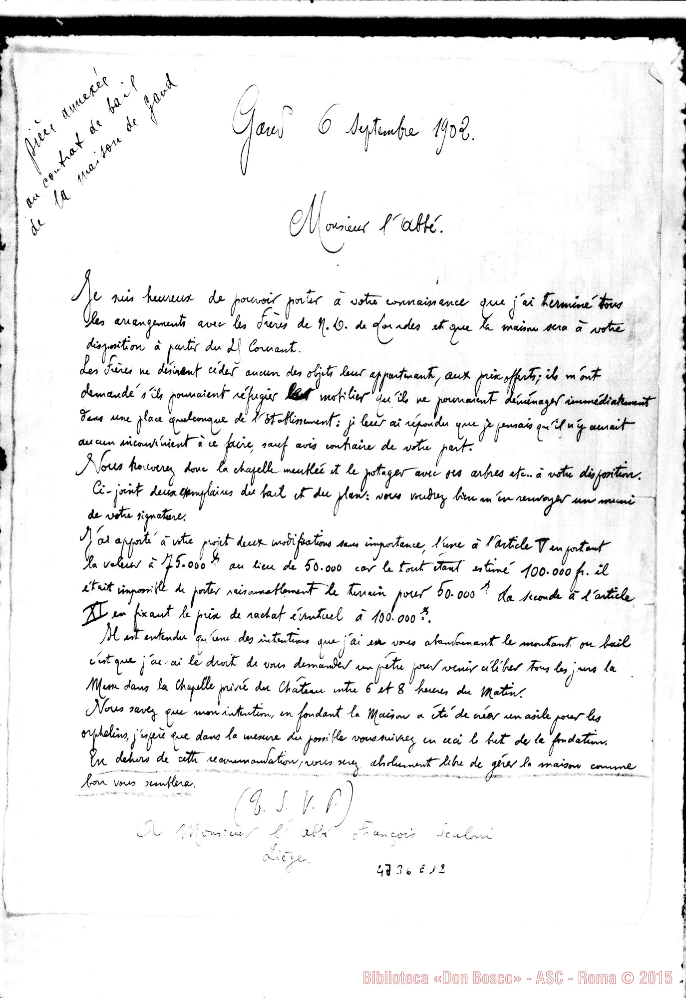 Fotogramma E 12 — Gand: Conte de Hemptinne-D. Scaloni. Gand, 6-09-1902