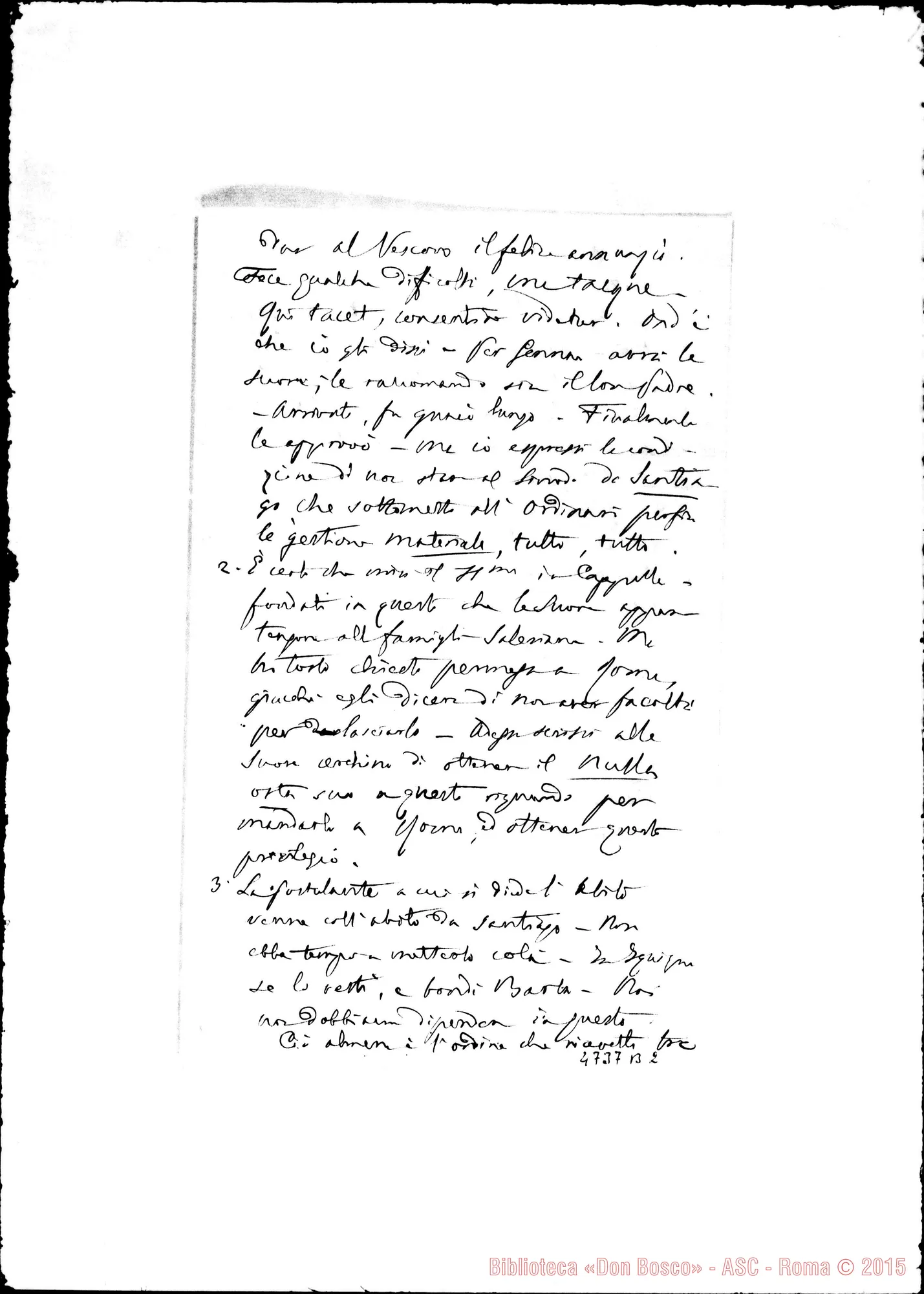 Fotogramma B 2 — Giacomo Costamagna, vesc.-Don Albera. Santiago, 24-04-1900