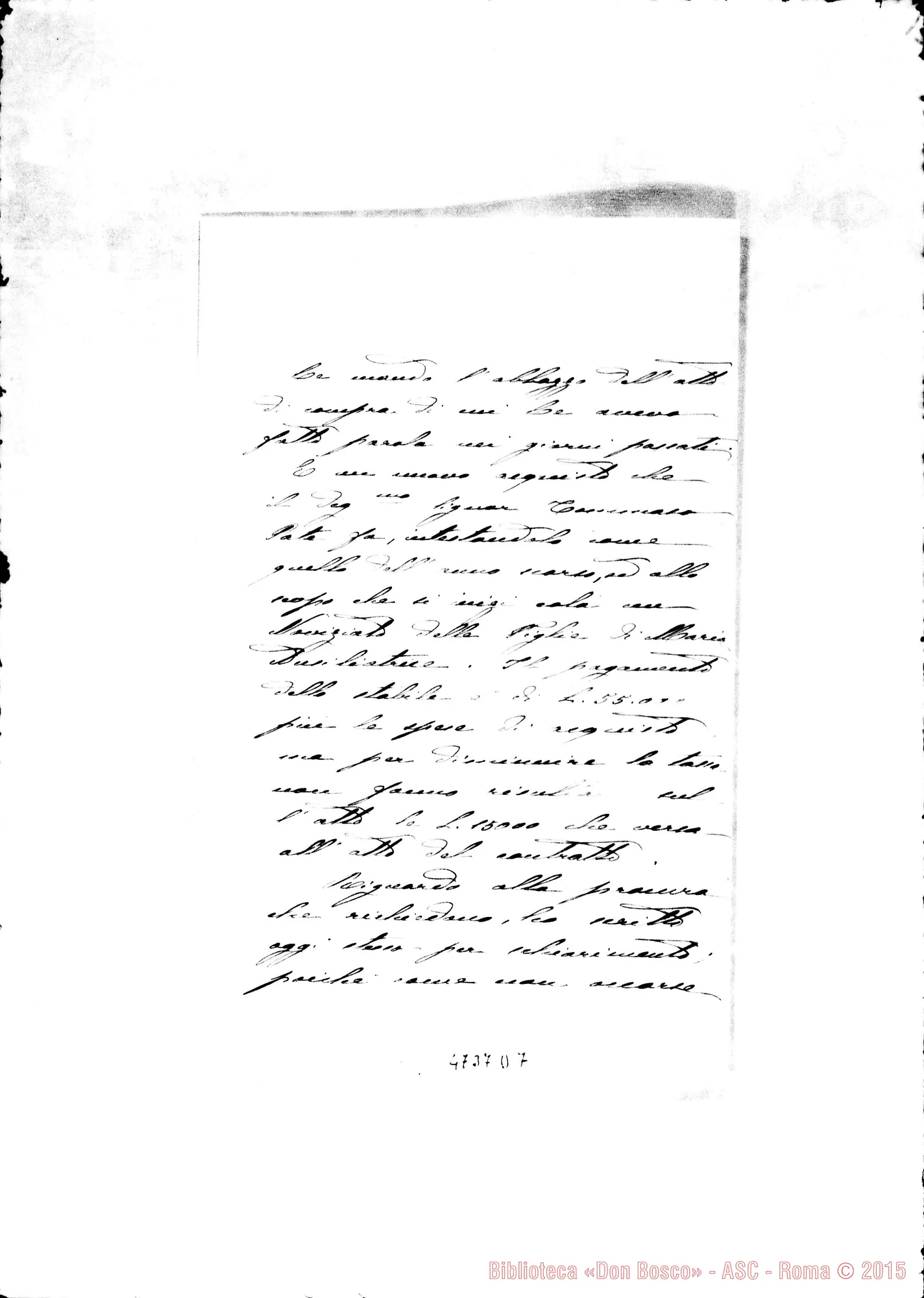 Fotogramma D 7 — Livorno: Suor Luigina Cucchietti-D. Rinaldi. Nizza Monf., 1-09-1904. Autogr. Rinaldi