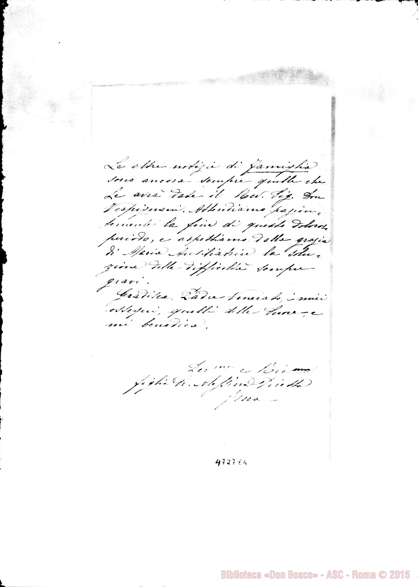 Fotogramma E 4 — Suor Alessina Piretta-D. Rinaldi. Livorno, 1-06-1923