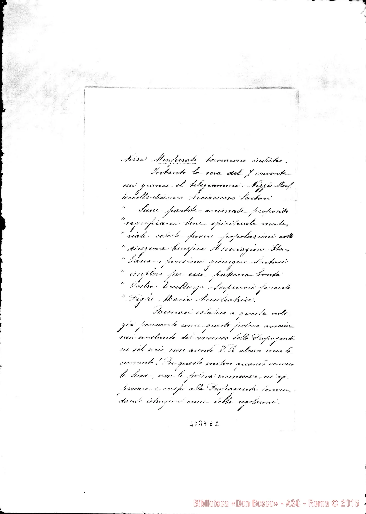Fotogramma E 2 — Arciv. Pasquale Guerini-Madre Daghero. Scutari, 20-01-1907. Copia