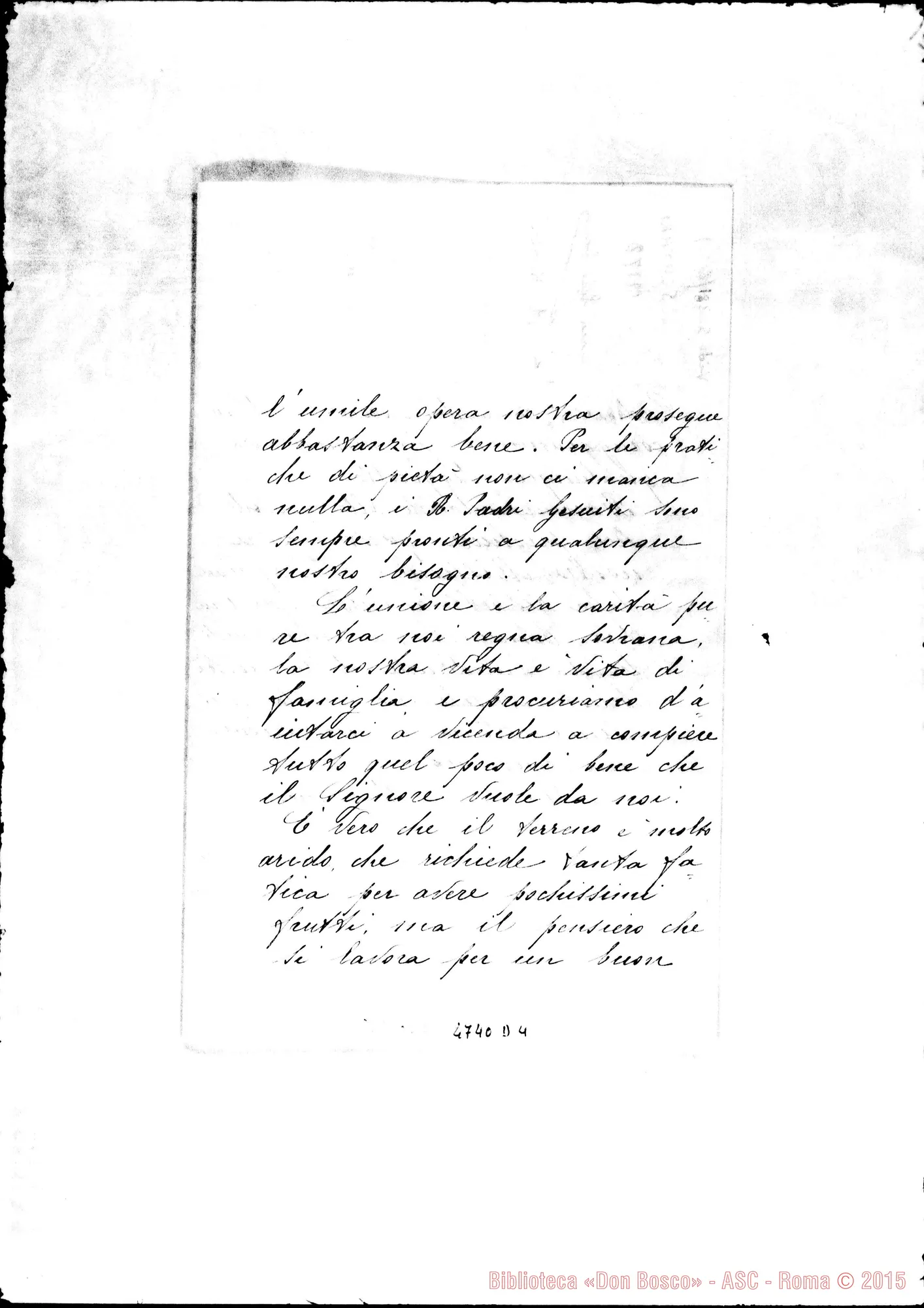Fotogramma D 4 — Suor Emilia Saamini-Rev.mo Padre. Scutari, 24-04-1926
