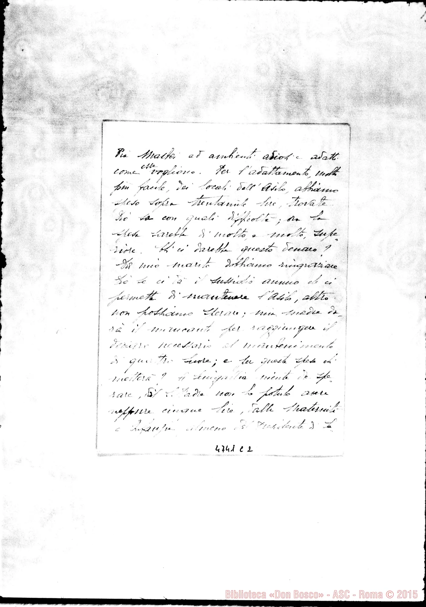 Fotogramma C 2 — Emma Augusti Artilli-Don Amadei. Roma, 28-04-1930
