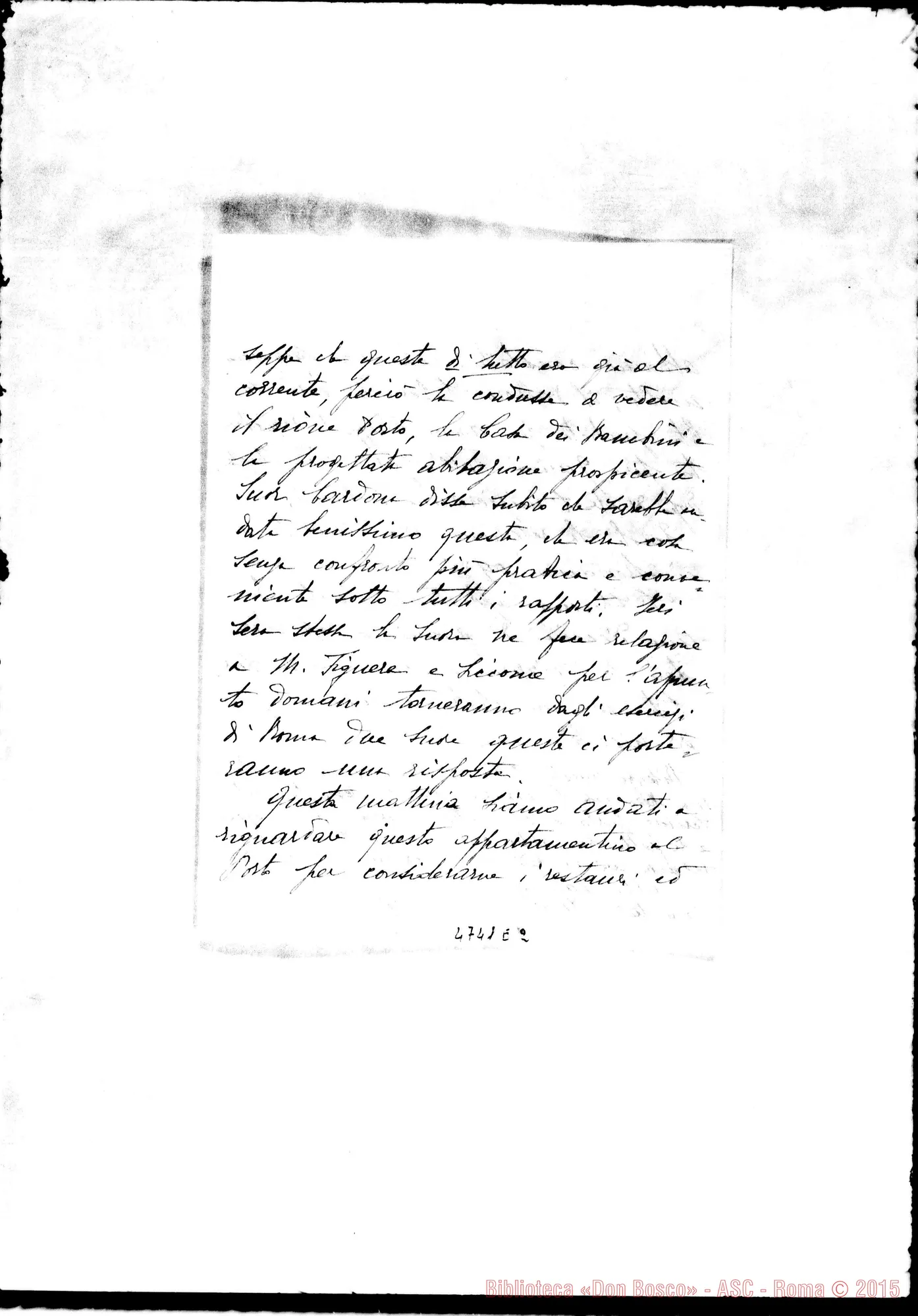 Fotogramma E 2 — Emma Augusti Artilli-Don Amadei. Roma, 22-06-1930