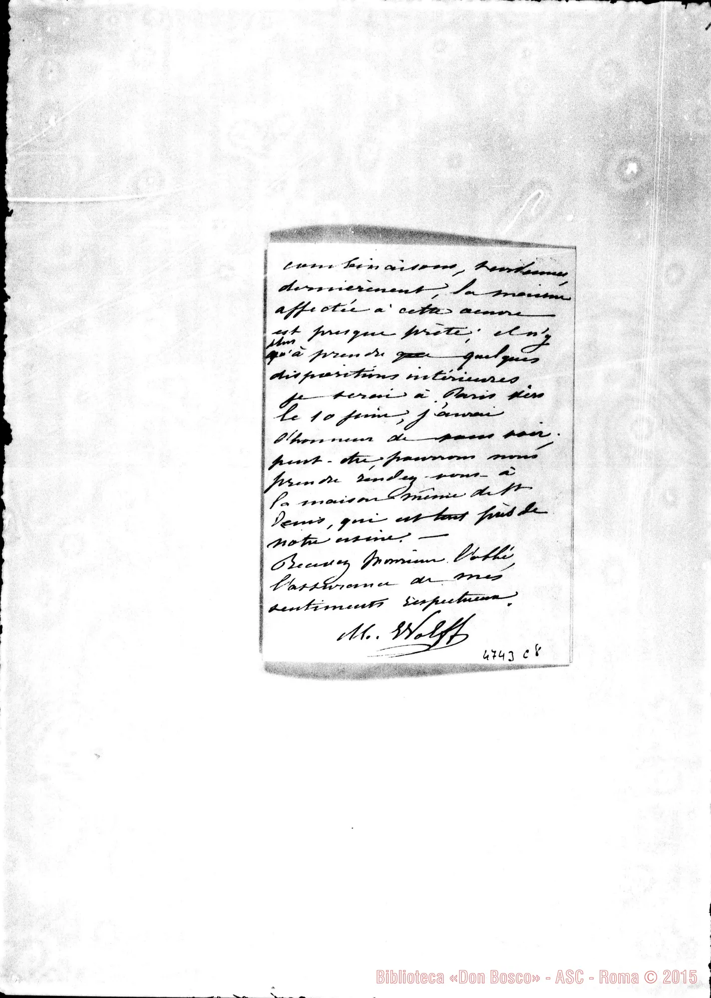 Fotogramma C 8 — Wolf-Monsieur l’Abbé. Clermont Ferrand, 24-05-1899
