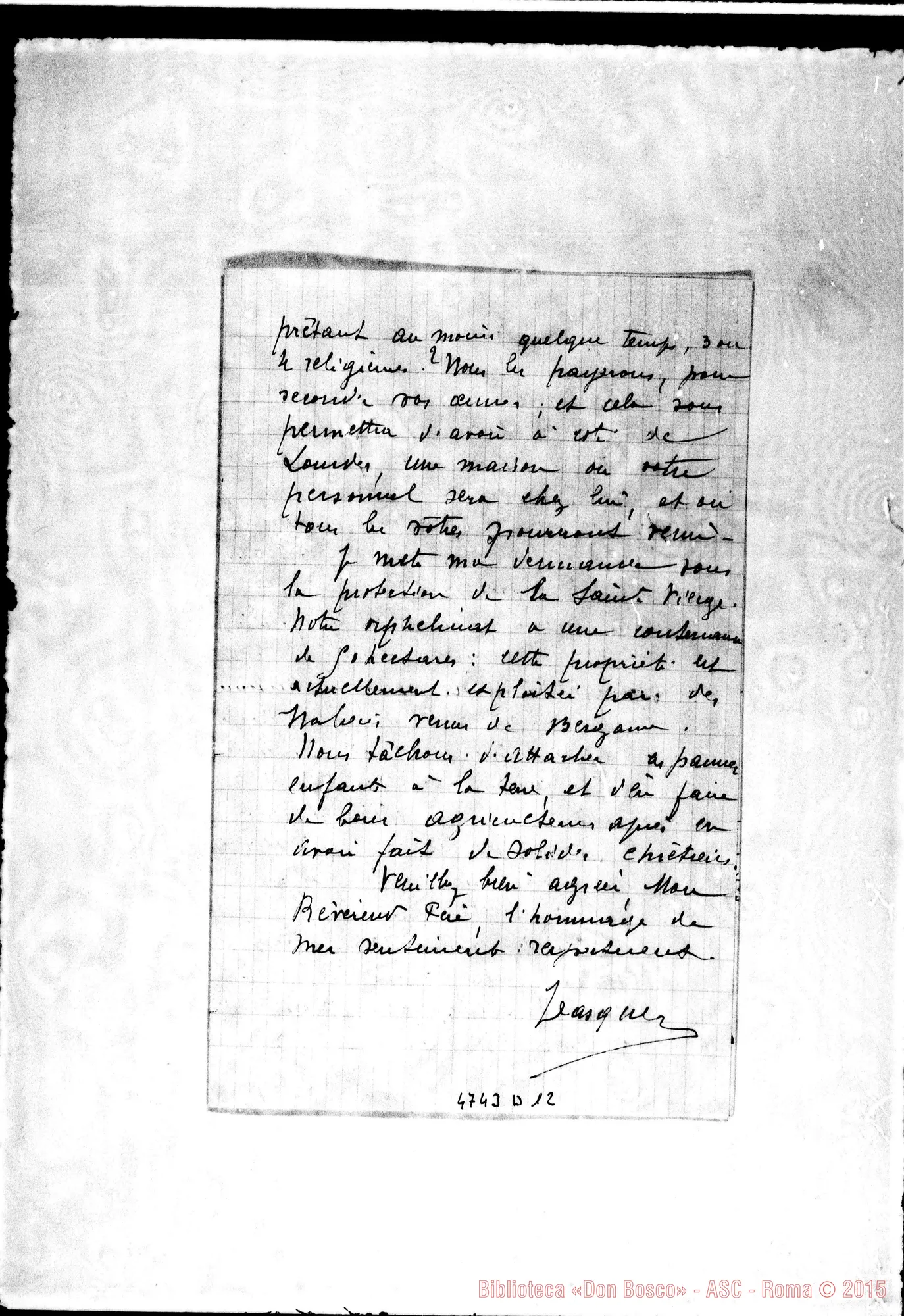 Fotogramma D 12 — Dasquer-Révérend Pére. Il 2-11-1923