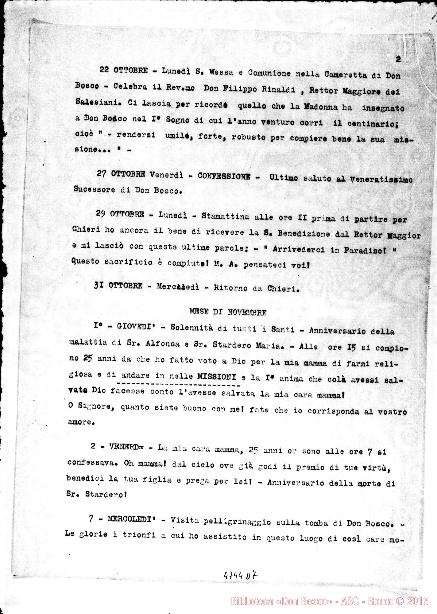 Fotogramma D 7 — Suor Berrà Giulia: Diario del suo viaggio nell’Assam. Copia dt.