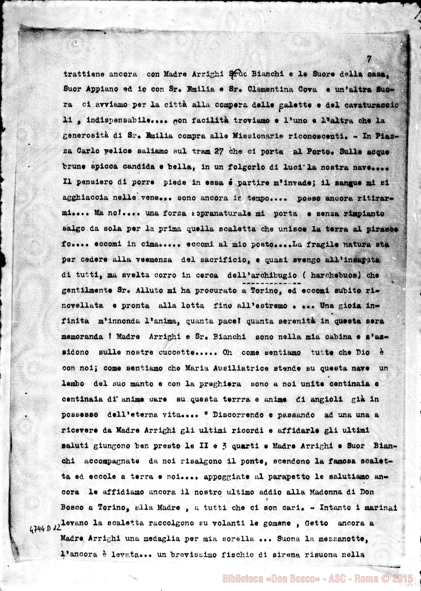 Fotogramma D 12 — Suor Berrà Giulia: Diario del suo viaggio nell’Assam. Copia dt.