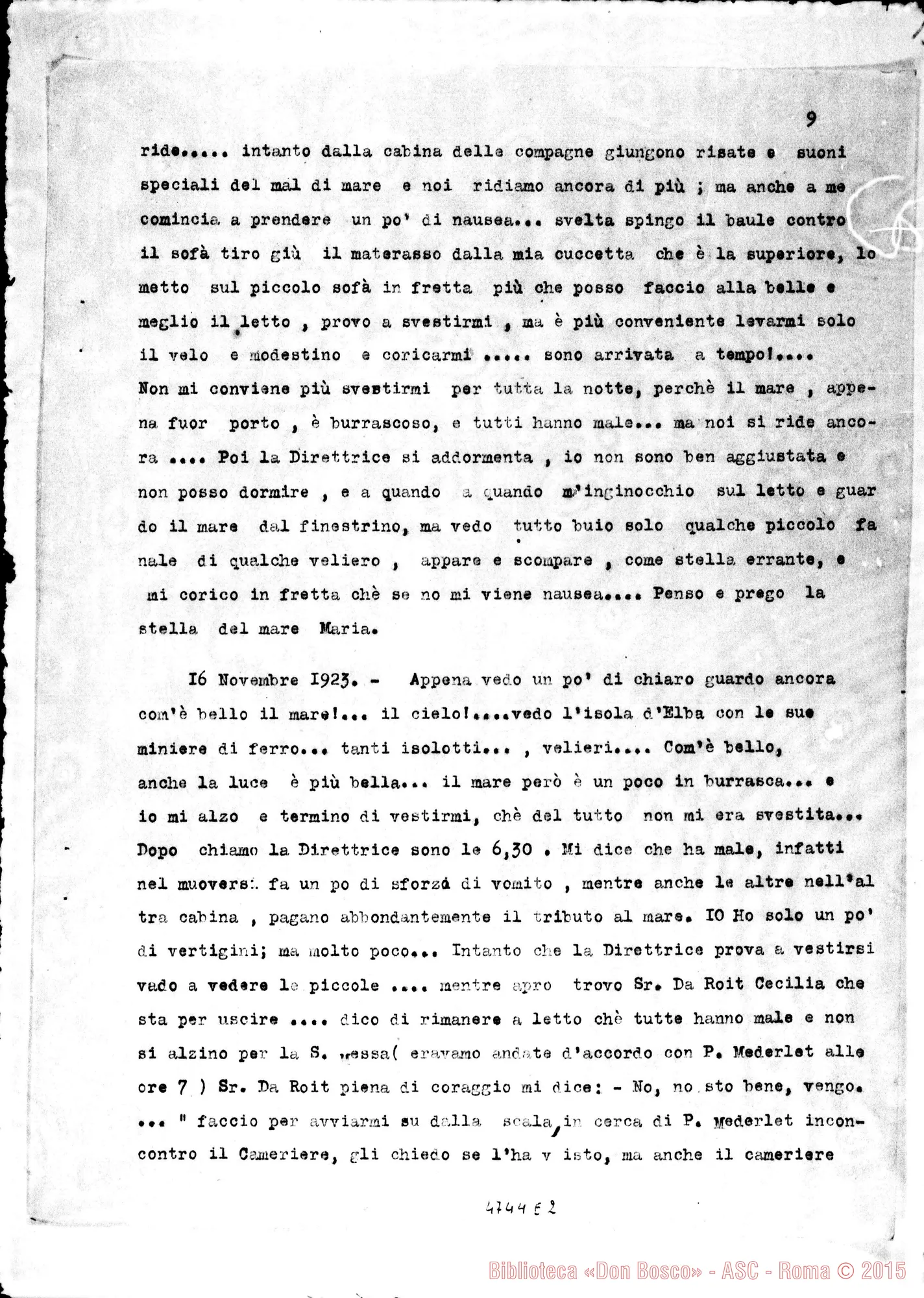 Fotogramma E 2 — Suor Berrà Giulia: Diario del suo viaggio nell’Assam. Copia dt.