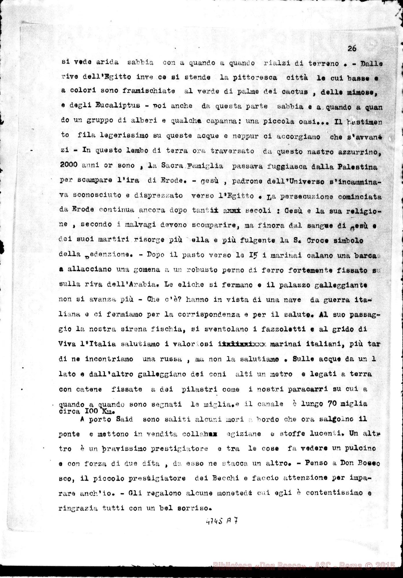 Fotogramma A 7 — Suor Berrà Giulia: Diario del suo viaggio nell’Assam. Copia dt.