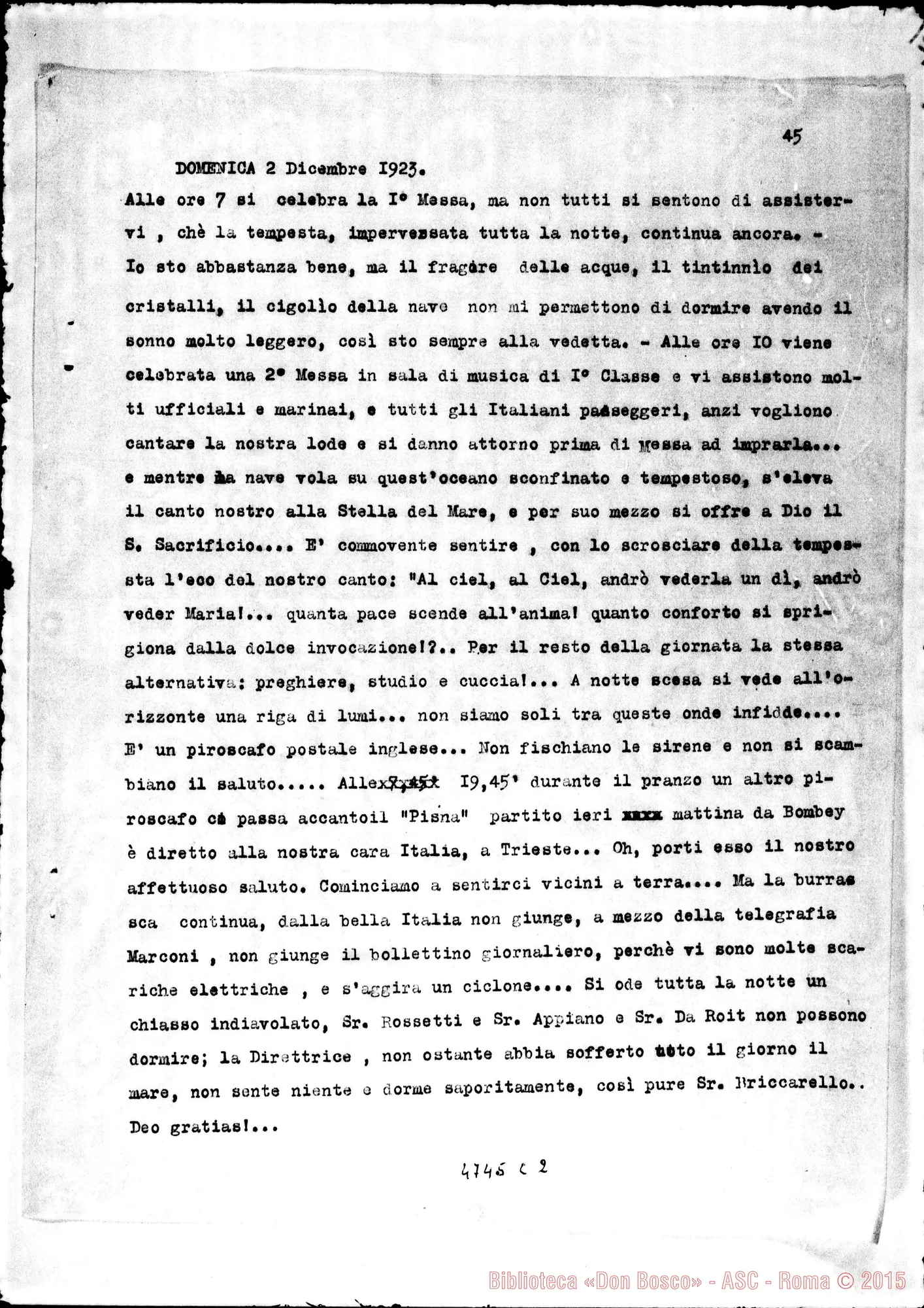 Fotogramma C 2 — Suor Berrà Giulia: Diario del suo viaggio nell’Assam. Copia dt.