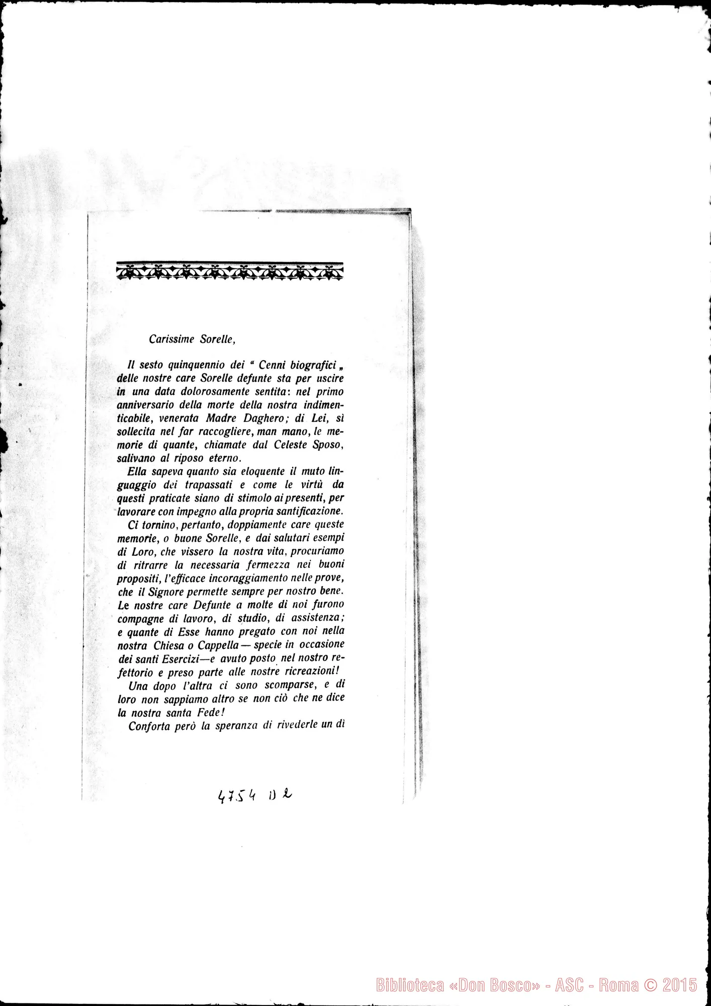 Fotogramma D 2 — Madre Vaschetti Luisa: presentazione del Volume Quarto