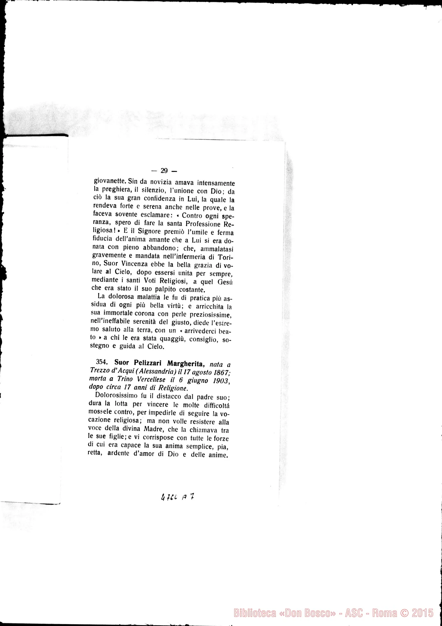 Fotogramma A 7 — Defunte nell’anno 1903 con cenni biografici