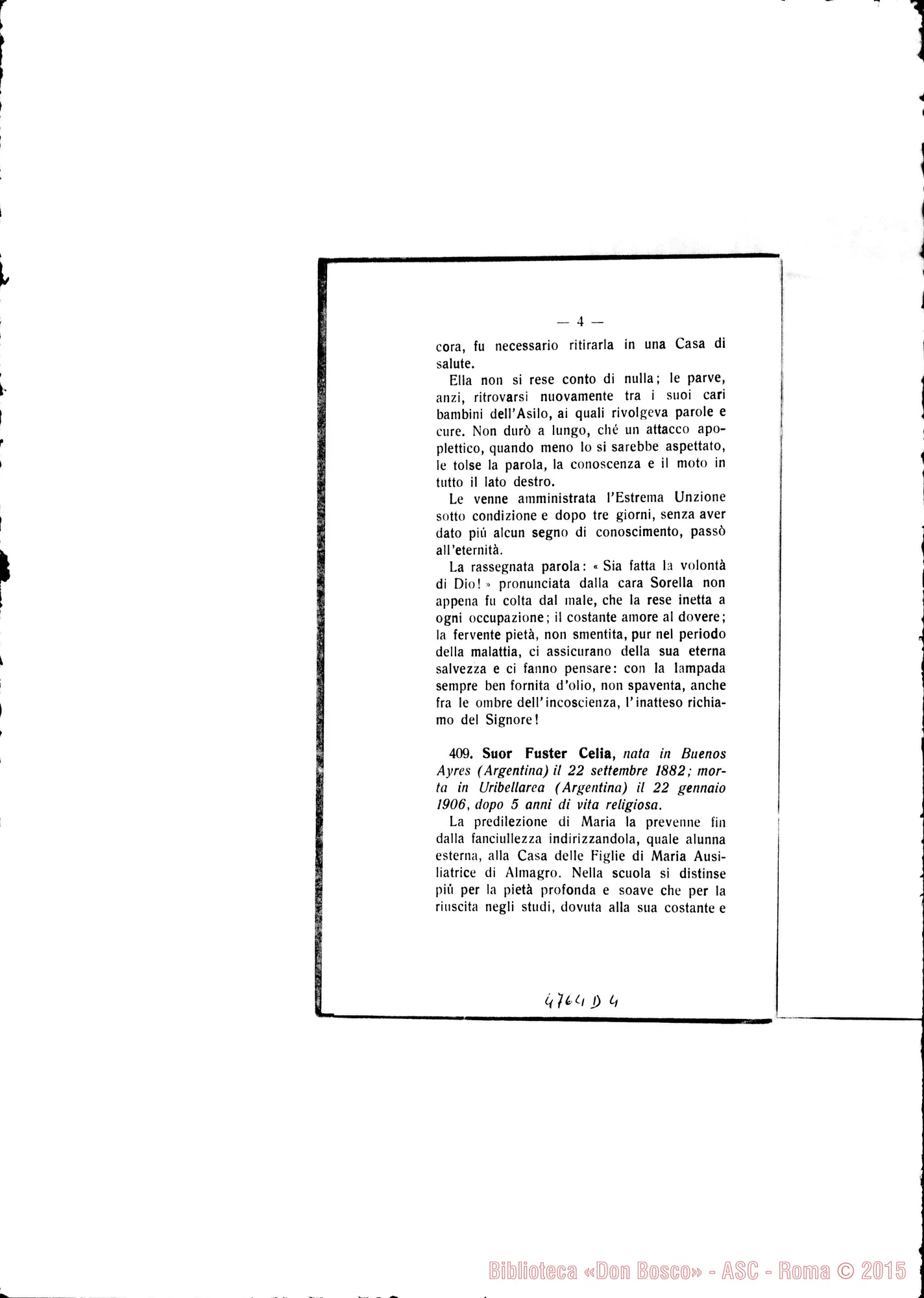 Fotogramma D 4 — Defunte nell’anno 1906 con cenni biografici