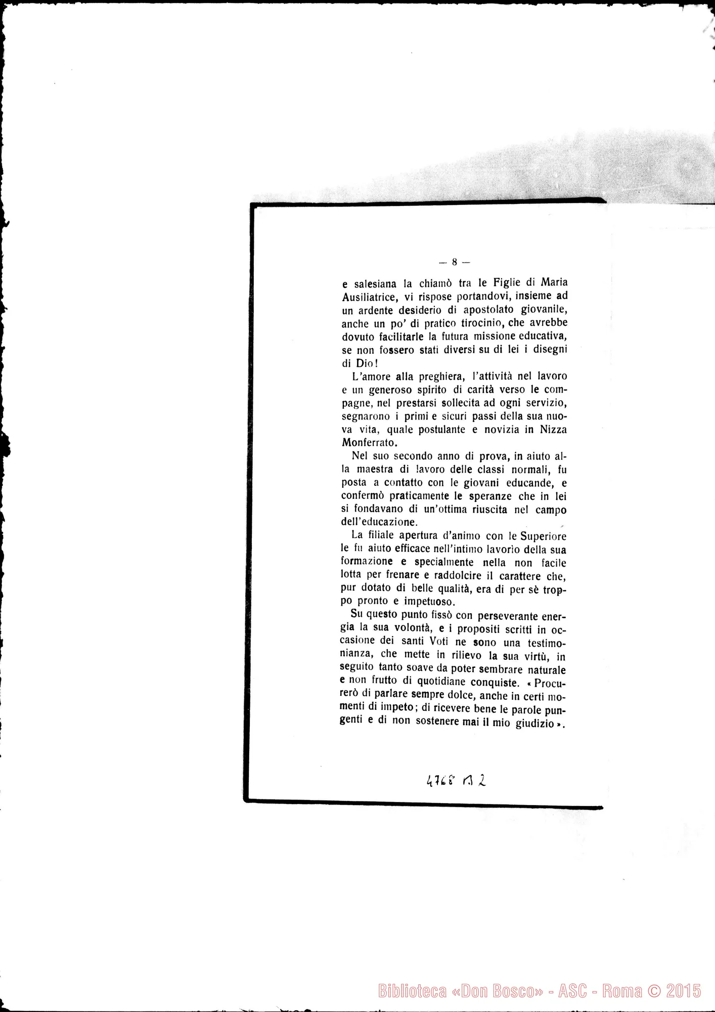 Fotogramma B 2 — Defunte nell’anno 1909 con cenni biografici