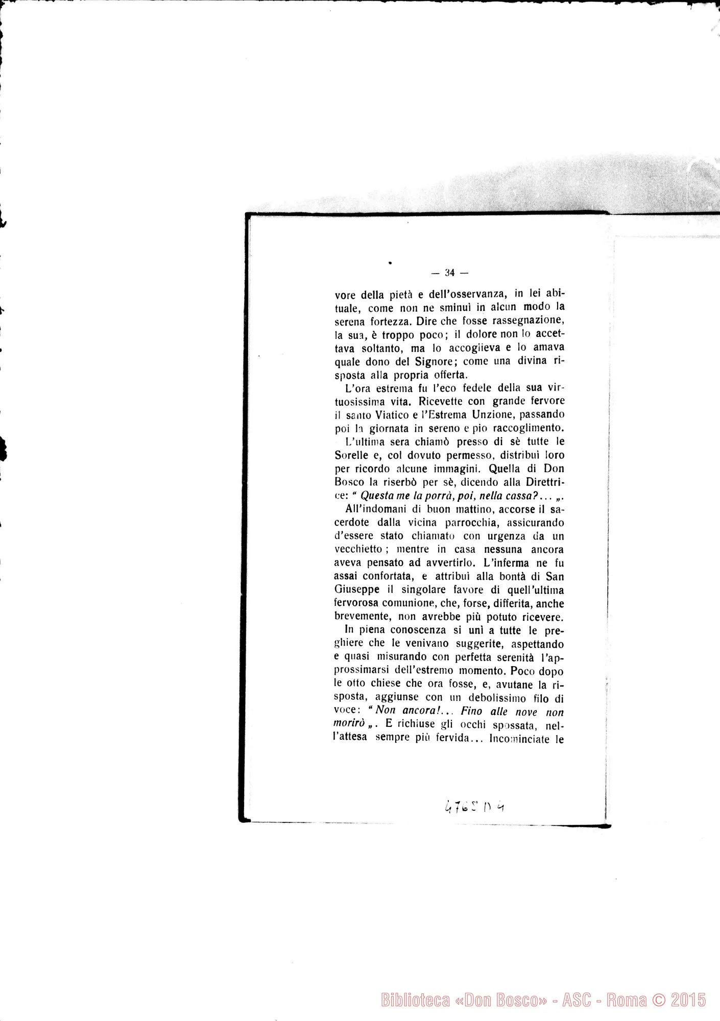 Fotogramma D 4 — Defunte nell’anno 1909 con cenni biografici