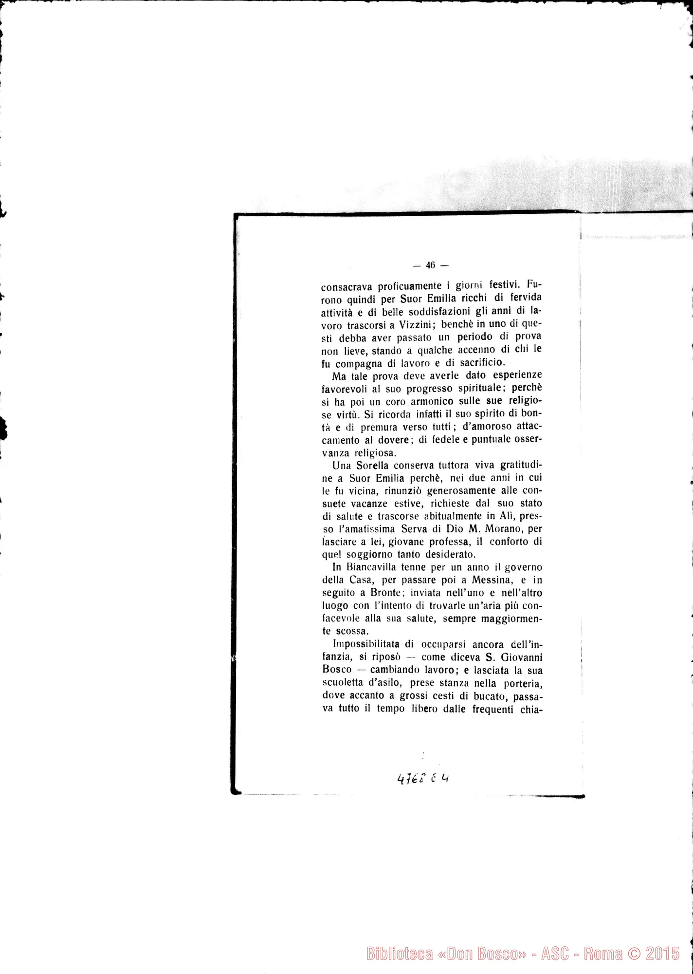 Fotogramma E 4 — Defunte nell’anno 1909 con cenni biografici