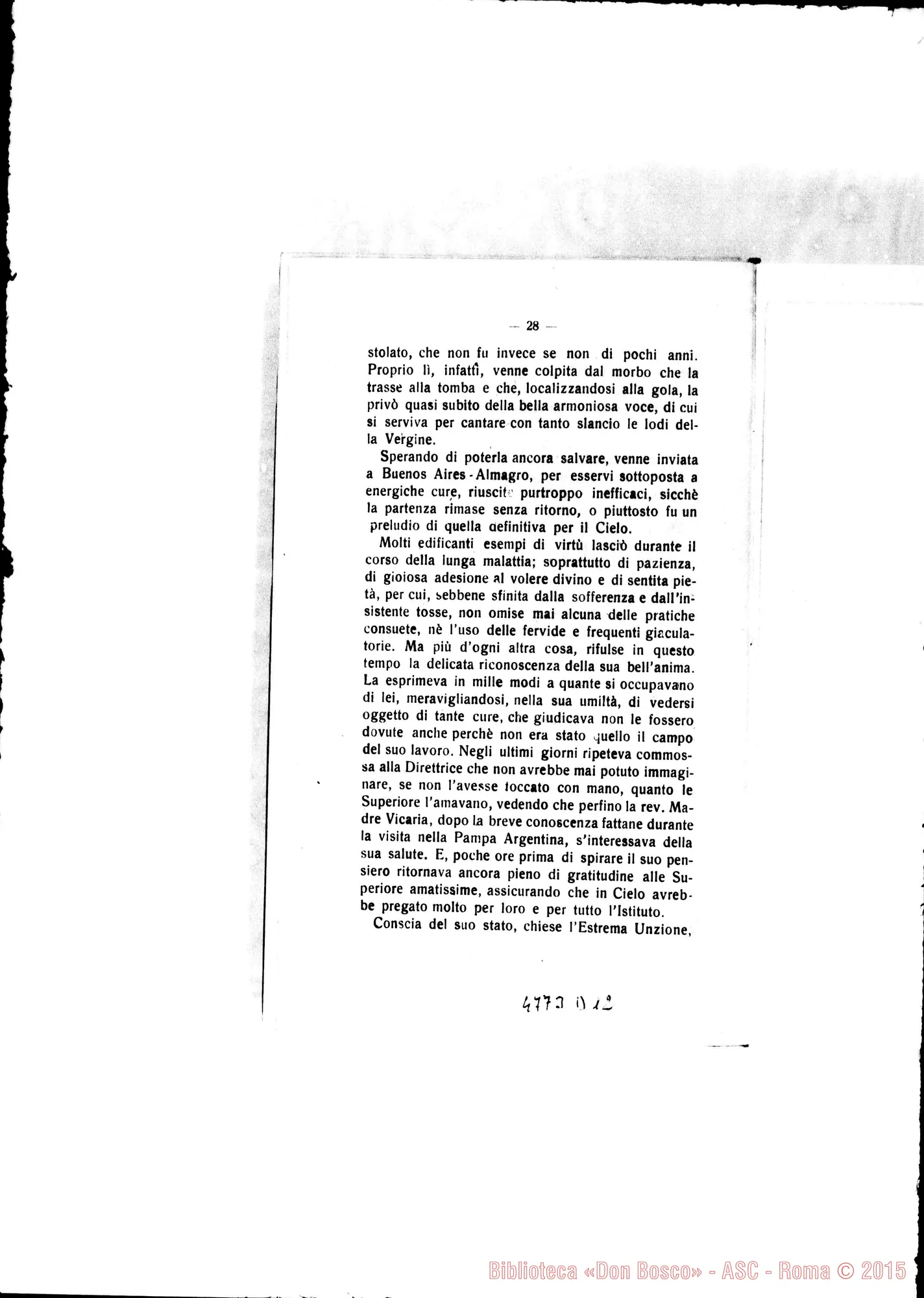 Fotogramma D 12 — Defunte nell’anno 1912 con cenni biografici