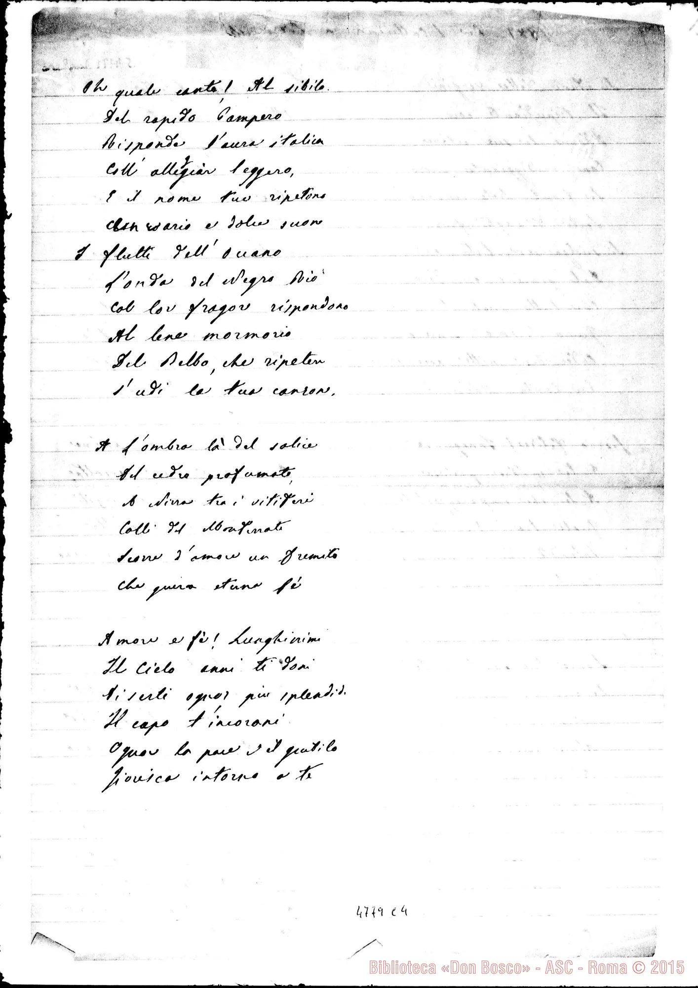 Fotogramma C 4 — Per Santa Caterina A Nizza Monferrato. Ms. Lemoyne, 1887. Inno