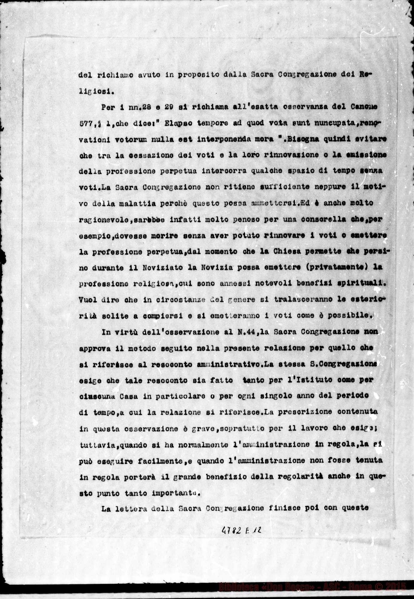 Fotogramma E 12 — Don Gusmano-Madre Vaschetti Luisa. Torino, 9-01-1929. Copia dt.