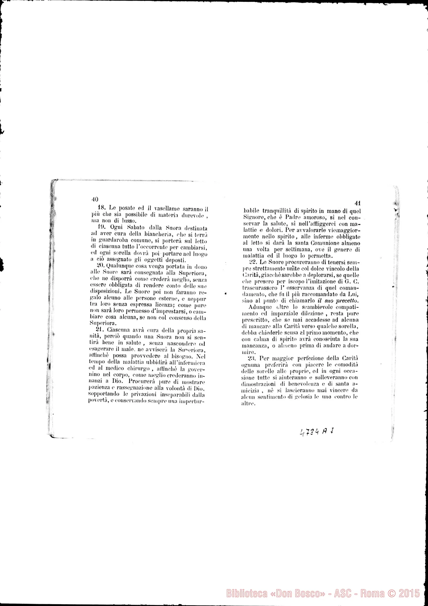 Fotogramma A 7 — Costituzioni: Prima edizione delle Regole. Stampato. Torino, 1878. Lettera di presentazione di D. Bosco. Torino, 8-12-1878