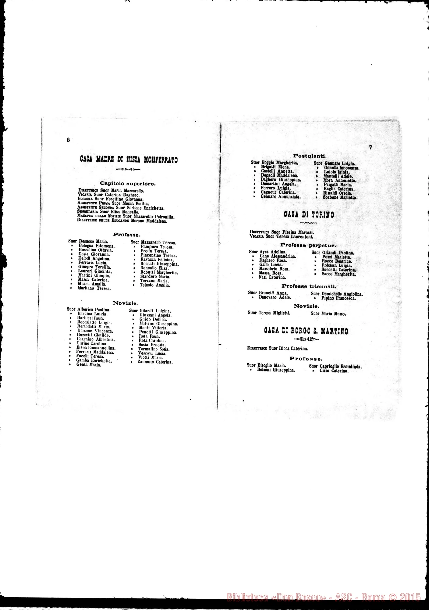 Fotogramma A 2 — Elenco Generale dell’anno 1880. Stampato