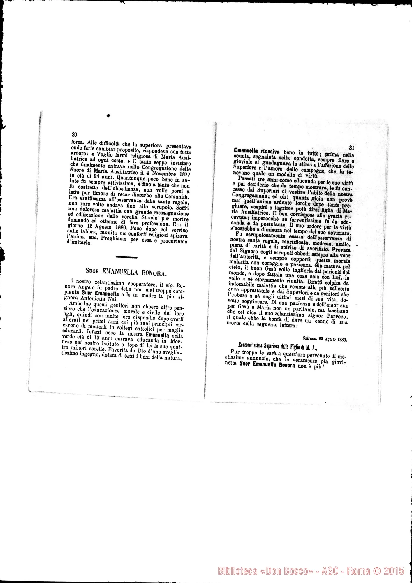 Fotogramma B 2 — Necrologio 1879-1880. Stampato