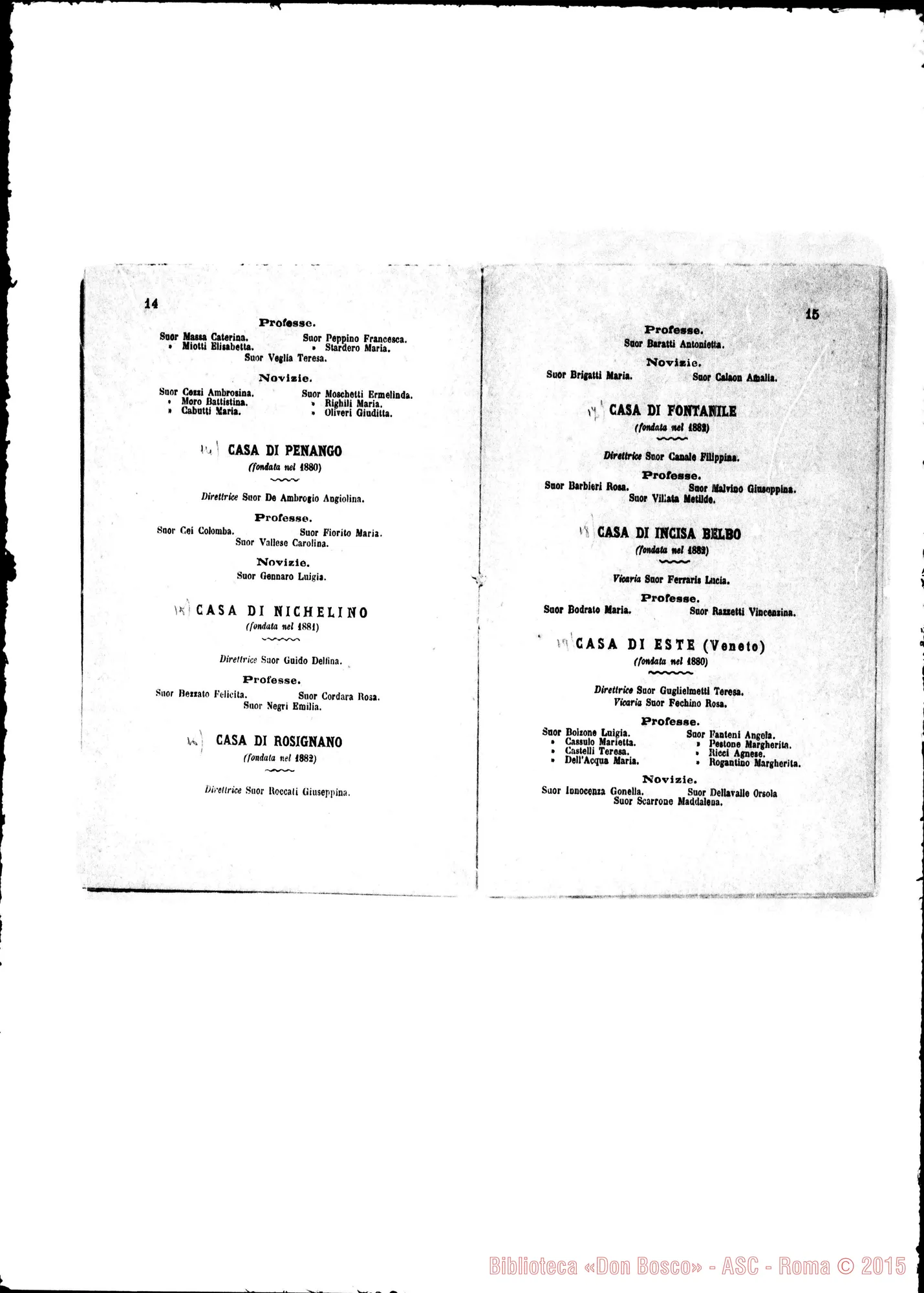Fotogramma C 7 — Elenco dell’anno 1883. Stampato