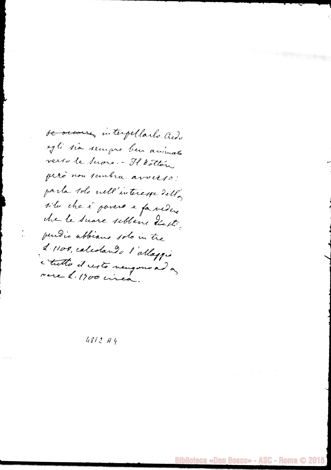 Fotogramma A 4 — Rua Michele-Don Bretto. Torino, 7-08-1901. Fotocopia